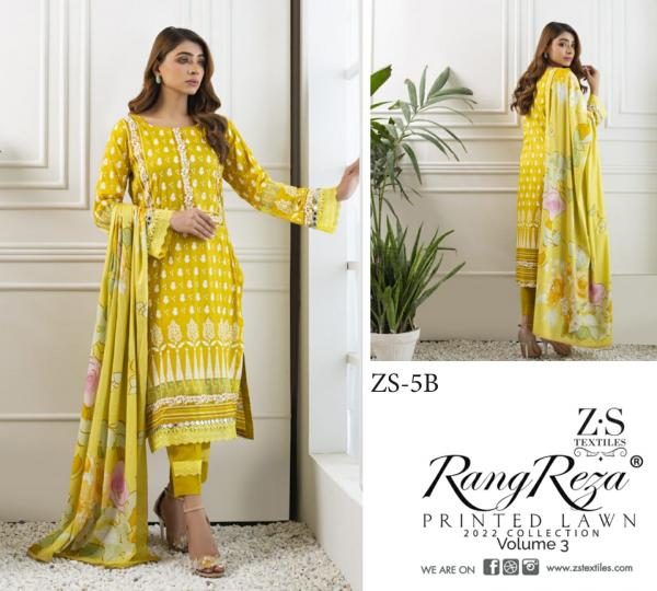 Rang Reza Printed Lawn 3 Regular Wear Cotton Karachi Dress Material